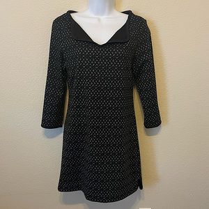 Max Studio midi dress size small. Gray & black